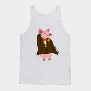 Gentleman Piggy Tank Top